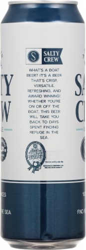 Coronado Brewing Co Salty Crew Blonde Ale Beer Can Perspective: left