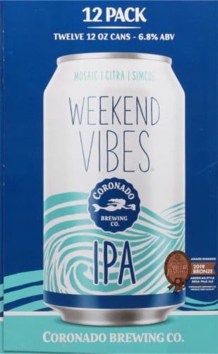 Coronado Weekend Vibes® IPA Craft Beer Perspective: left