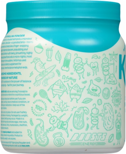 KOS® Organic Spirulina Powder Perspective: left