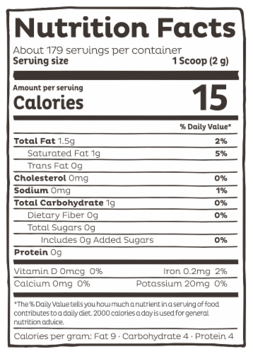 KOS Organic Coconut Milk Powder Perspective: left