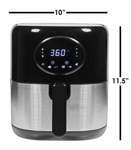 Gourmet Edge Digital Air Fryer, Extra Hot Air Fry, Cook, Crisp (3.5 Quarts) Perspective: left