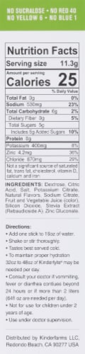 Kinderlyte Fruit Punch Natural Electrolyte Powder 6 Count Perspective: left