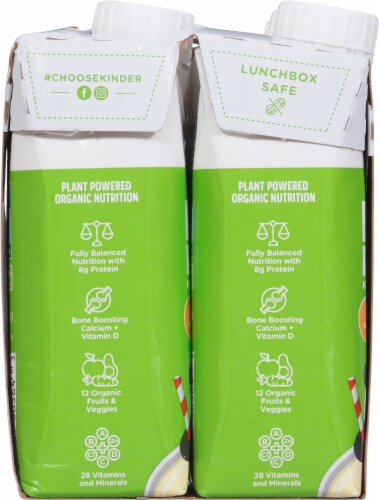 Kindersprout® Organic Plant Protein Vanilla Kids Nutrition Shake Drink Perspective: left