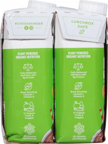 Kindersprout® Organic Plant Protein Chocolate Kids Nutrition Shake Drink Perspective: left