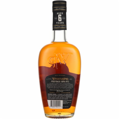 Whistlepig Piggyback Canadian Rye Whiskey Perspective: left