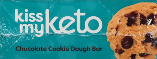 Kiss My Keto Chocolate Cookie Dough Keto Bars Perspective: left