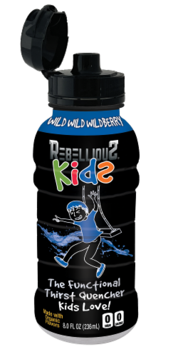 Rebellious® Kids Wild Wild Wildberry Beverage Bottles Perspective: left