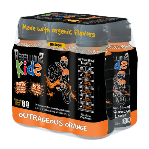 Rebellious® Kids Outrageous Orange Perspective: left