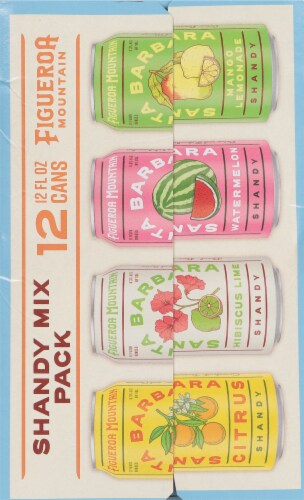 Figueroa Mountain Brewing Co Shandy Mix Pack Perspective: left