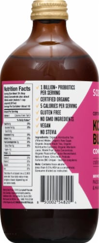 SodaStream® Passionfruit Mandarin Kombucha Concentrate Drink Mix Perspective: left