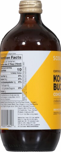 Soda Press Co® Zesty Ginger Kombucha Perspective: left