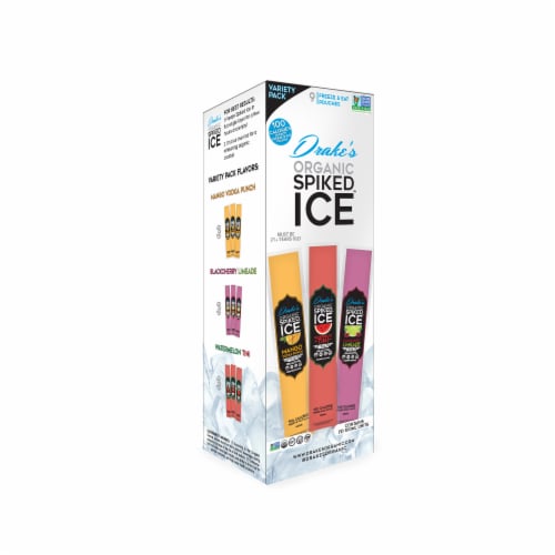 Drake's Organic Spiked Ice Variety Pack Perspective: left