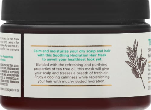 Soapbox Tea Trea Soothing Hydration Hair Mask Perspective: left