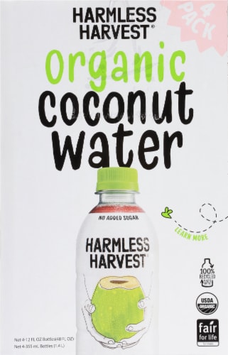 Harmless Harvest Organic Coconut Water Perspective: left