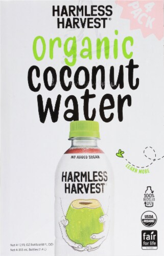 Harmless Harvest Organic Coconut Water Perspective: left