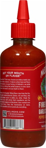 Melinda's Fire® Fire Roasted Garlic & Habanero Sauce Perspective: left