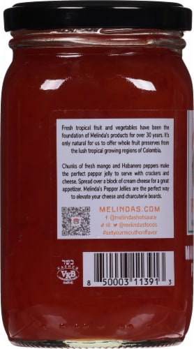 Melinda's® Mango Habanero Whole Fruit Preserve Perspective: left