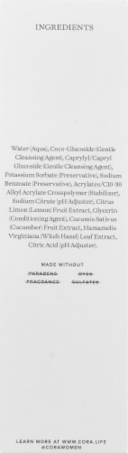 Cora PH Balanced Cup Cleanser Perspective: left