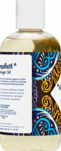Harmony™ Hemp Unscented Signature Massage Oil 500 mg Perspective: left