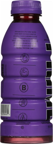 Prime Grape Sports Drink Bottle Perspective: left