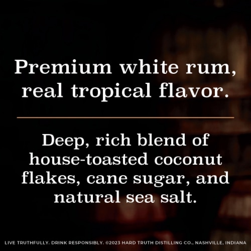 Hard Truth Toasted Coconut Rum Perspective: left
