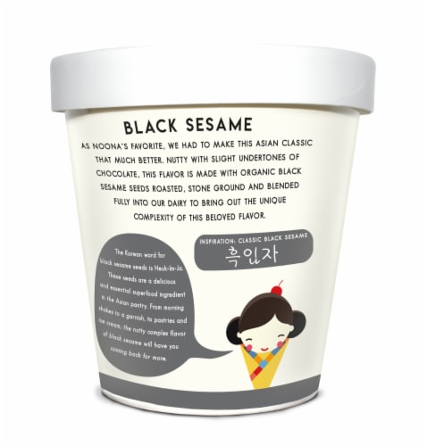 Noona’s Black Sesame Ice Cream - 5 pints Perspective: left