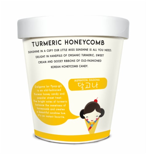 Noona's Turmeric Honeycomb Ice Cream - 5 pints Perspective: left
