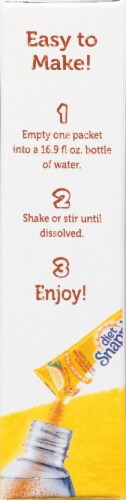 Diet Snapple Lemon Powdered Drink Mix Packets Perspective: left