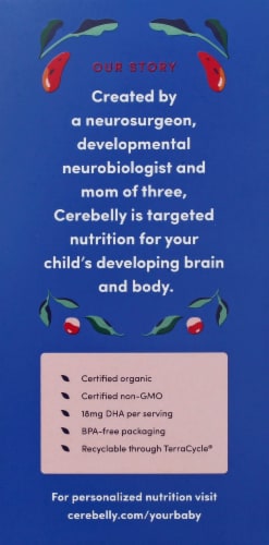 Cerebelly 5-7 Months Baby Food Pouches Varety Pack Perspective: left