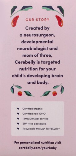 Cerebelly 11+ Months Baby Food Pouch Vareity Pack Perspective: left