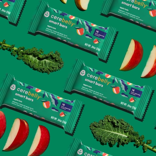 Cerebelly® Organic Apple Kale Smart Bars Snack Perspective: left
