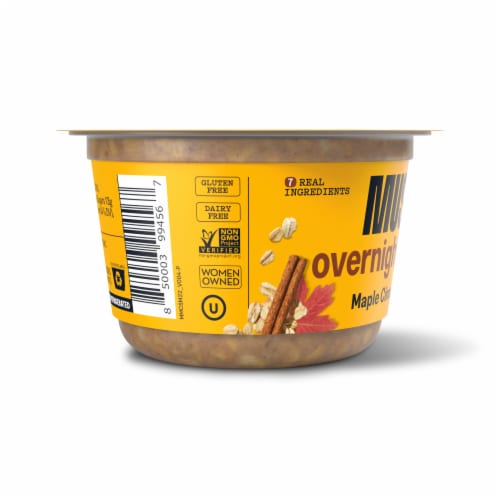 MUSH Maple Cinnamon Overnight Oats Perspective: left
