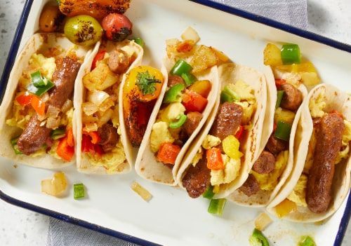 Beyond Meat® Beyond Breakfast Classic Plant-Based Sausage Links Perspective: left