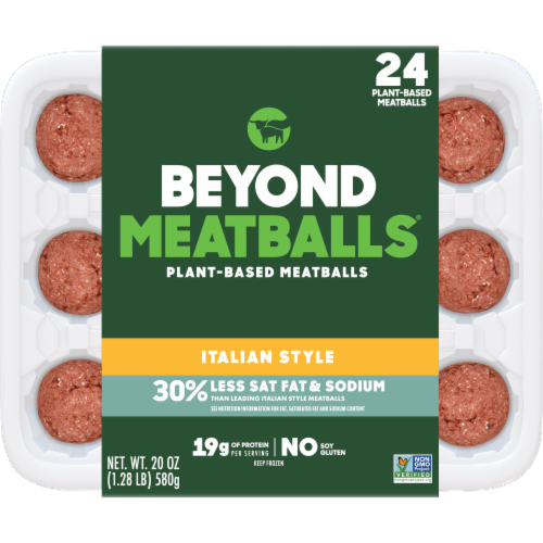 Beyond Meat Beyond Meatballs® Italian Style Plant-Based Meatballs Perspective: left