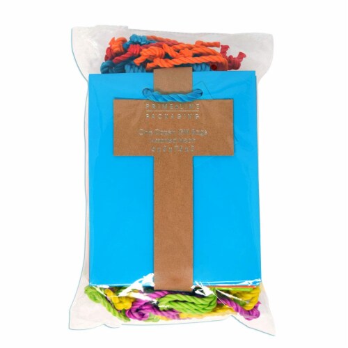 Occasionall Designer Paper Multi Color Gift Wrap Bags with Handles Solid Bulk Perspective: left