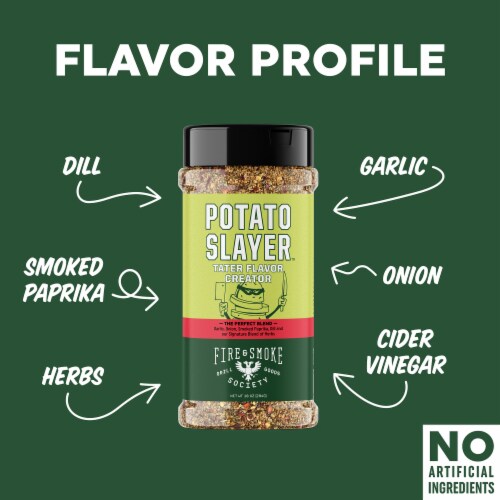 Fire and Smoke Society Potato Slayer Seasoning Perspective: left
