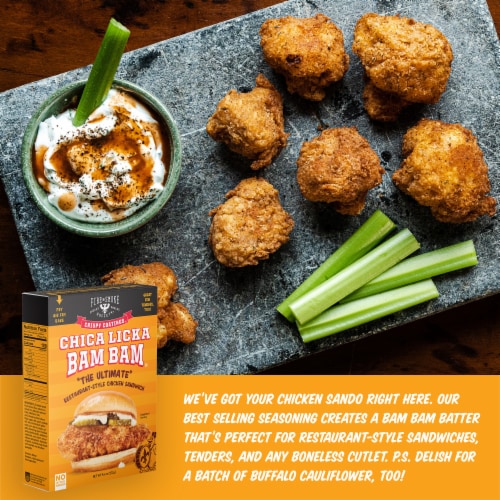 Fire & Smoke Society® Chica Licka Bam Bam® Chicken Crispy Coating Perspective: left