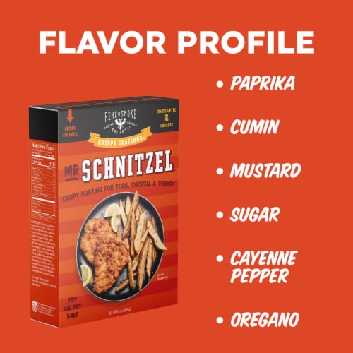 Fire & Smoke Society® Mr. Schnitzel™ Crispy Coating Perspective: left