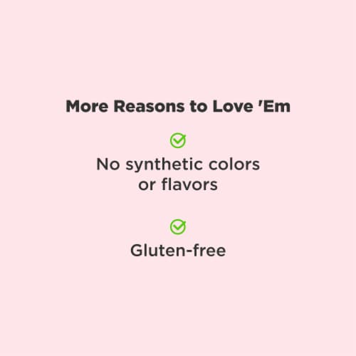 Olly Collagen Peach Gummy Rings Perspective: left
