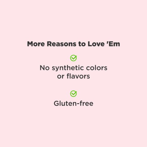 OLLY Collagen Peach Flavor Gummy Ring Supplement Perspective: left