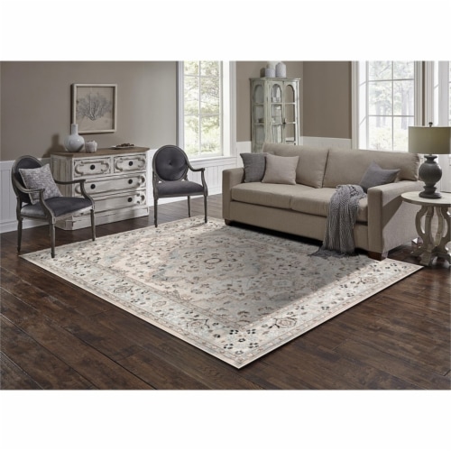 Lbaiet MN189E81 8 x 10 ft. Mindoro Nina Oriental Rug, Beige Perspective: left