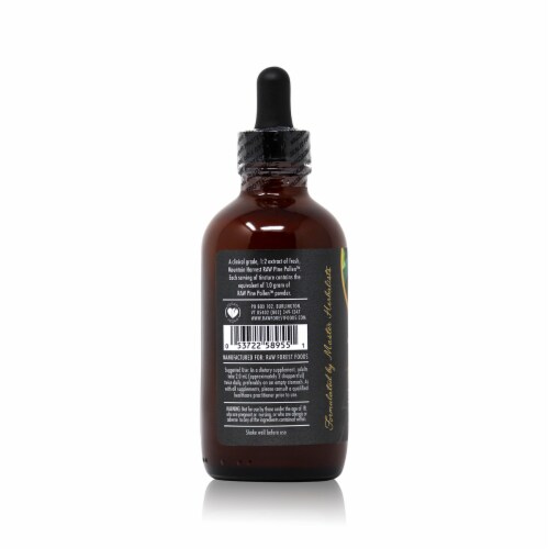 RAW Forest Foods Royal Pine Pollen Dietary Supplement Perspective: left