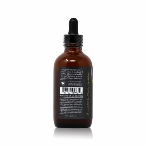 RAW Forest Foods Pine Pollen Alchemy Endocrine Strengthening Formula Dietary Supplement Perspective: left