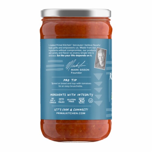 Primal Kitchen Roasted Garlic Marinara Sauce Perspective: left