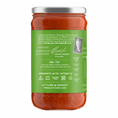 Primal Kitchen Organic Tomato Basil Marinara Sauce Perspective: left