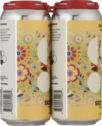 Sketchbook Brewing Co. Amistosa Mexican Style Lager Beer Perspective: left