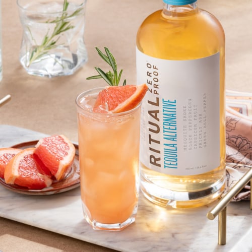Ritual Zero Proof Non-Alcoholic Tequila Perspective: left