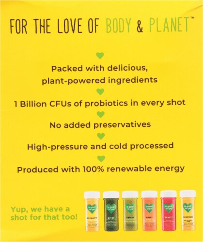 So Good So You® Immunity Ginger Cayenne Probiotic Shots Perspective: left