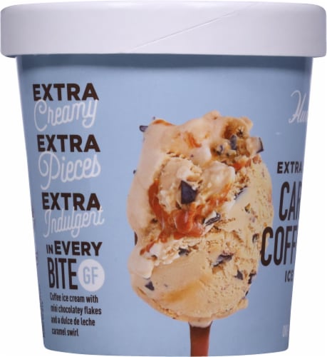 Hudsonville Caramel Coffee Chip Ice Cream Pint Perspective: left
