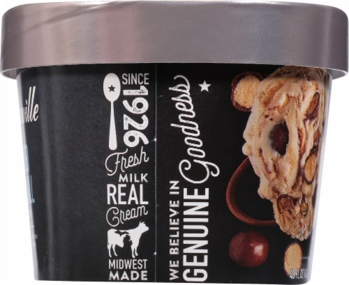 Homemade Brand Malted Milk Ball Ice Cream Tub Perspective: left